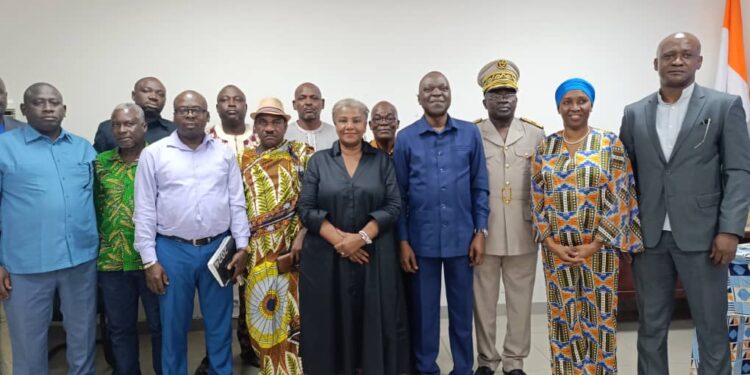 Gbêkê : la construction d&rsquo;un pôle Agropastorale en gestation à Bouaké, le maire Amadou Koné échange avec les parties prenantes