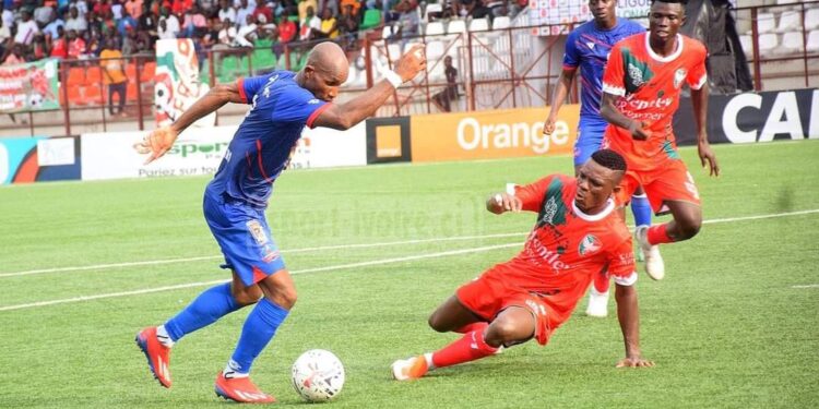 Ligue 2. L’Africa Sports d&rsquo;Abidjan perd 3 points face à DonKoff (0-1).