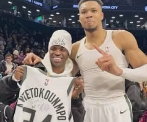 Real Madrid : Vinicius Jr. en spectateur NBA de luxe à New York.