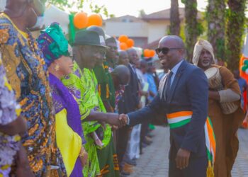 Grand Bassam : le maire reçoit les voeux de sa population.