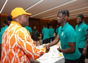 5e journée des éliminatoires du Mondial 2026: Le ministre Adjé Silas chez les Éléphants